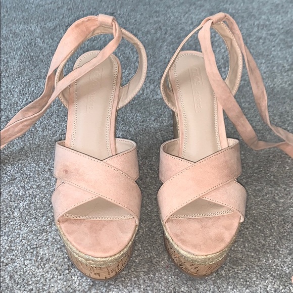 ASOS Tambourine Tie Leg Wedges - Picture 5 of 7